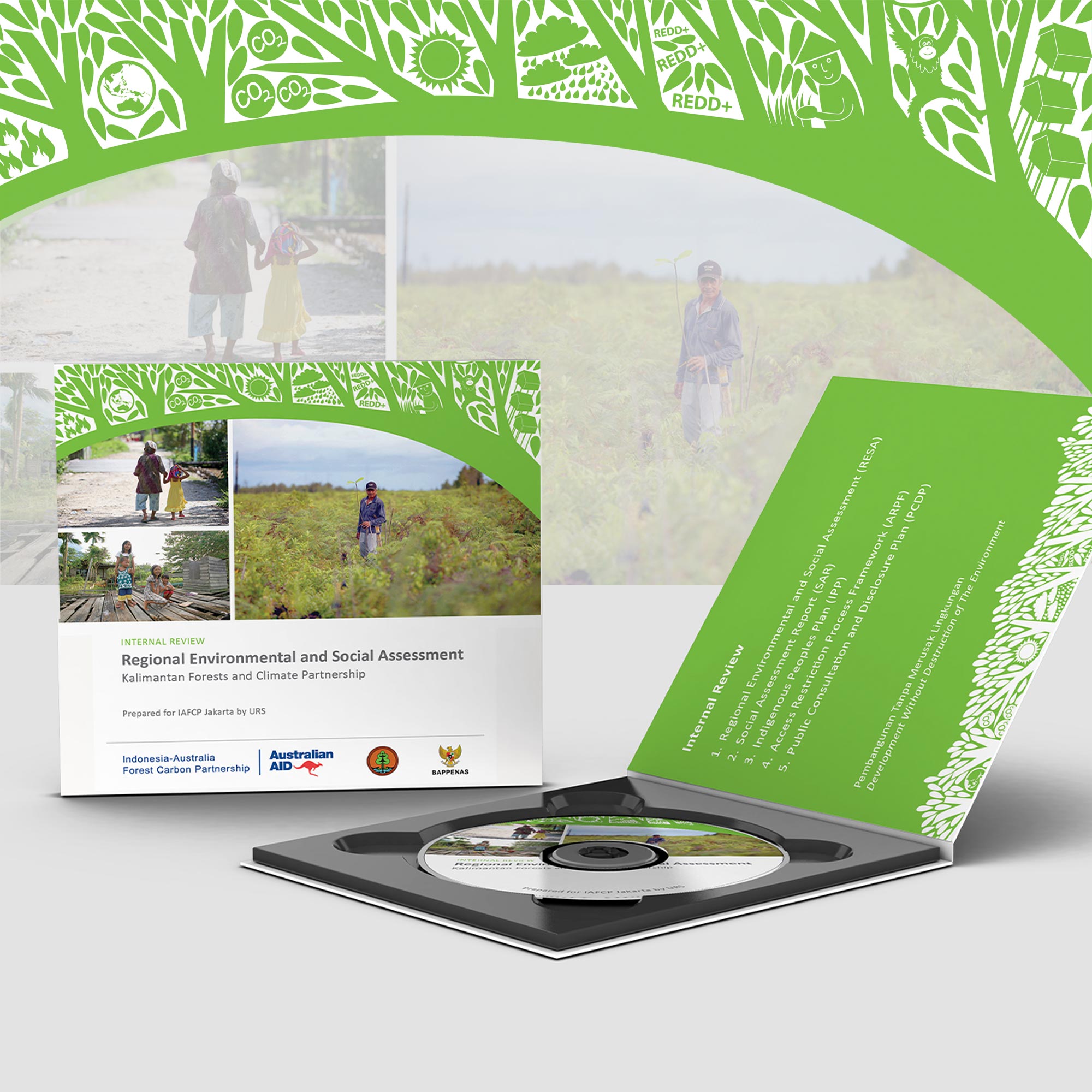 CD of a collection of project reviews in digital files.