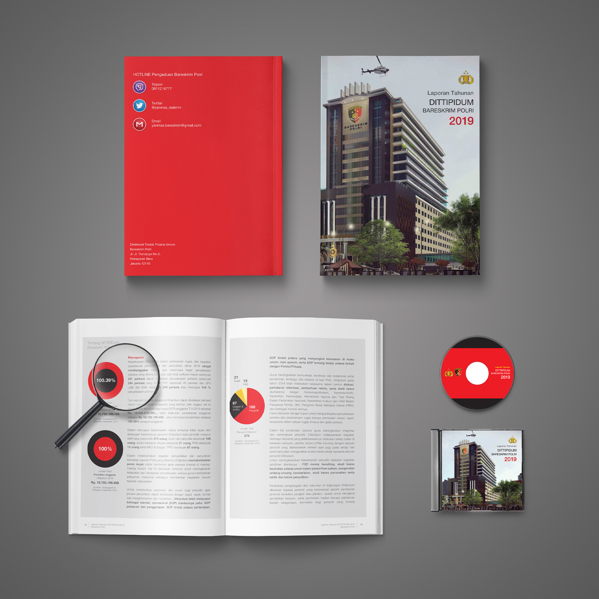 Annual report available in print and digital format.