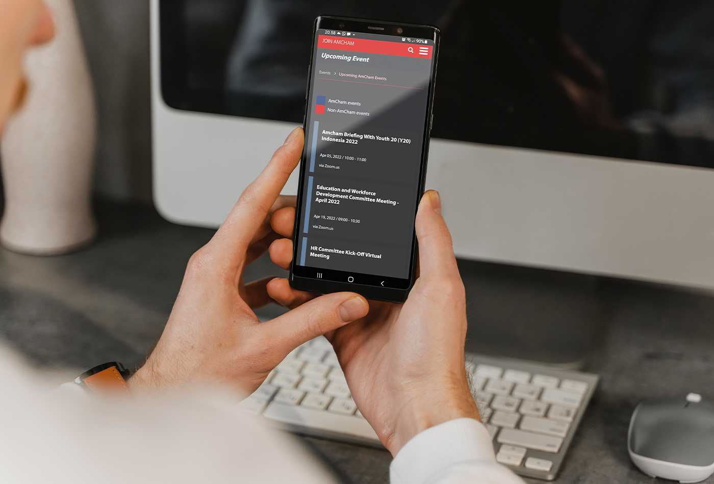 Get notifications of upcoming news and events.