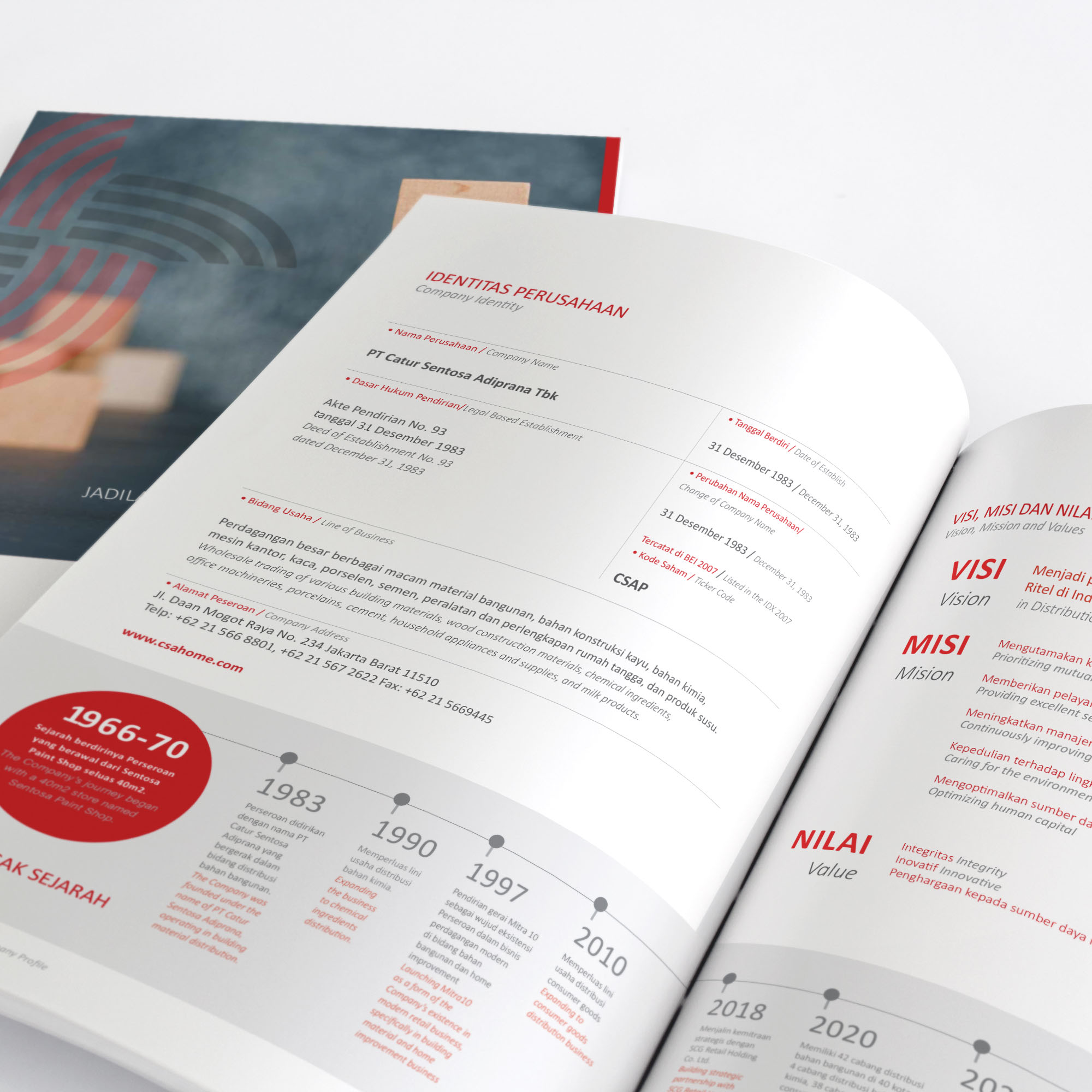 Layout design for specific information.