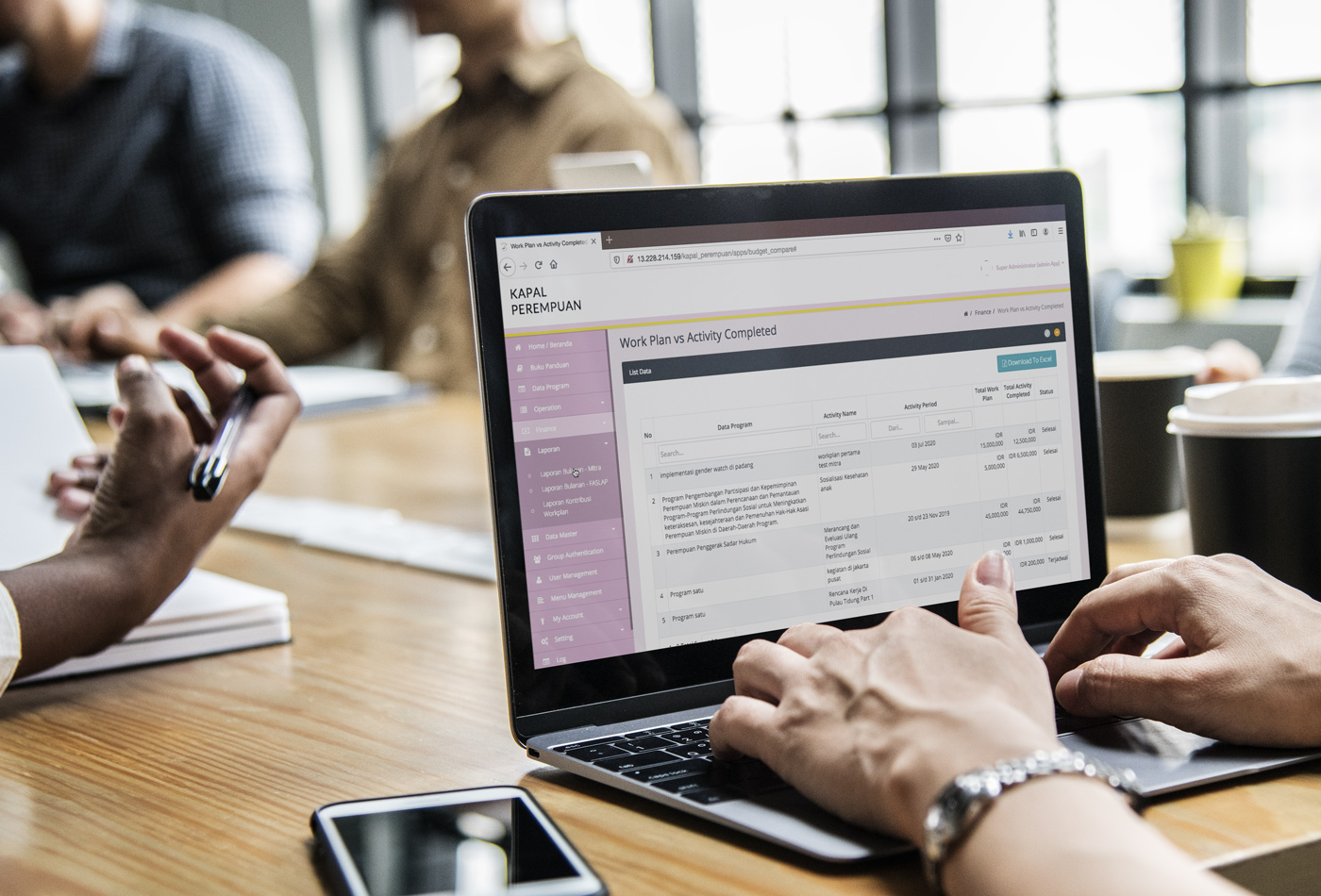 Easy reporting with the system that provides a template form for specific users and purposes.