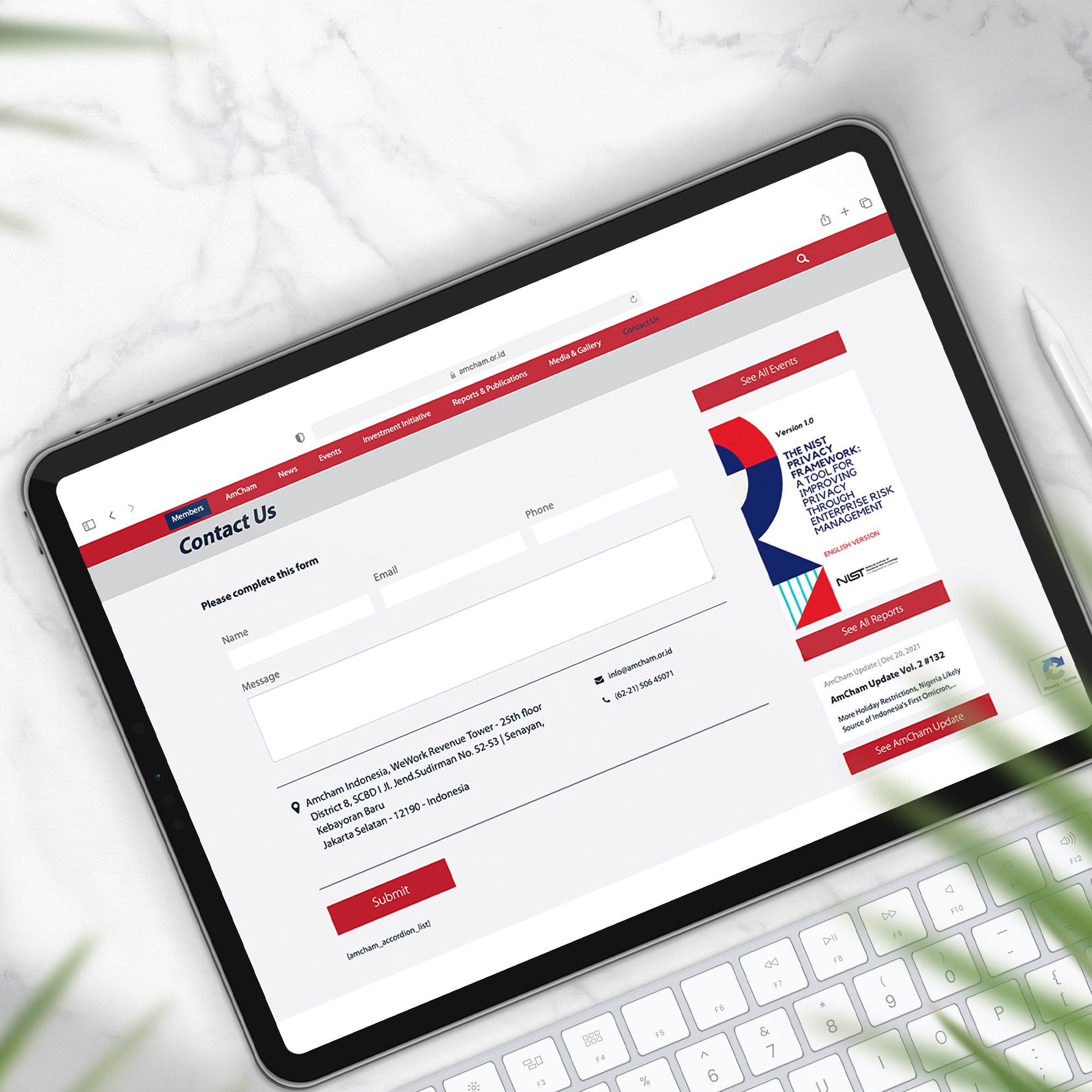 Members can easily reach out to the organization.