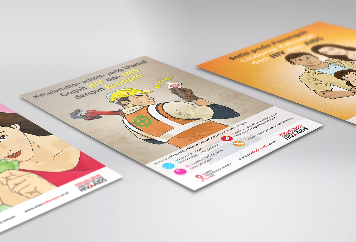 A series of posters were created to communicate the message to different target audiences.