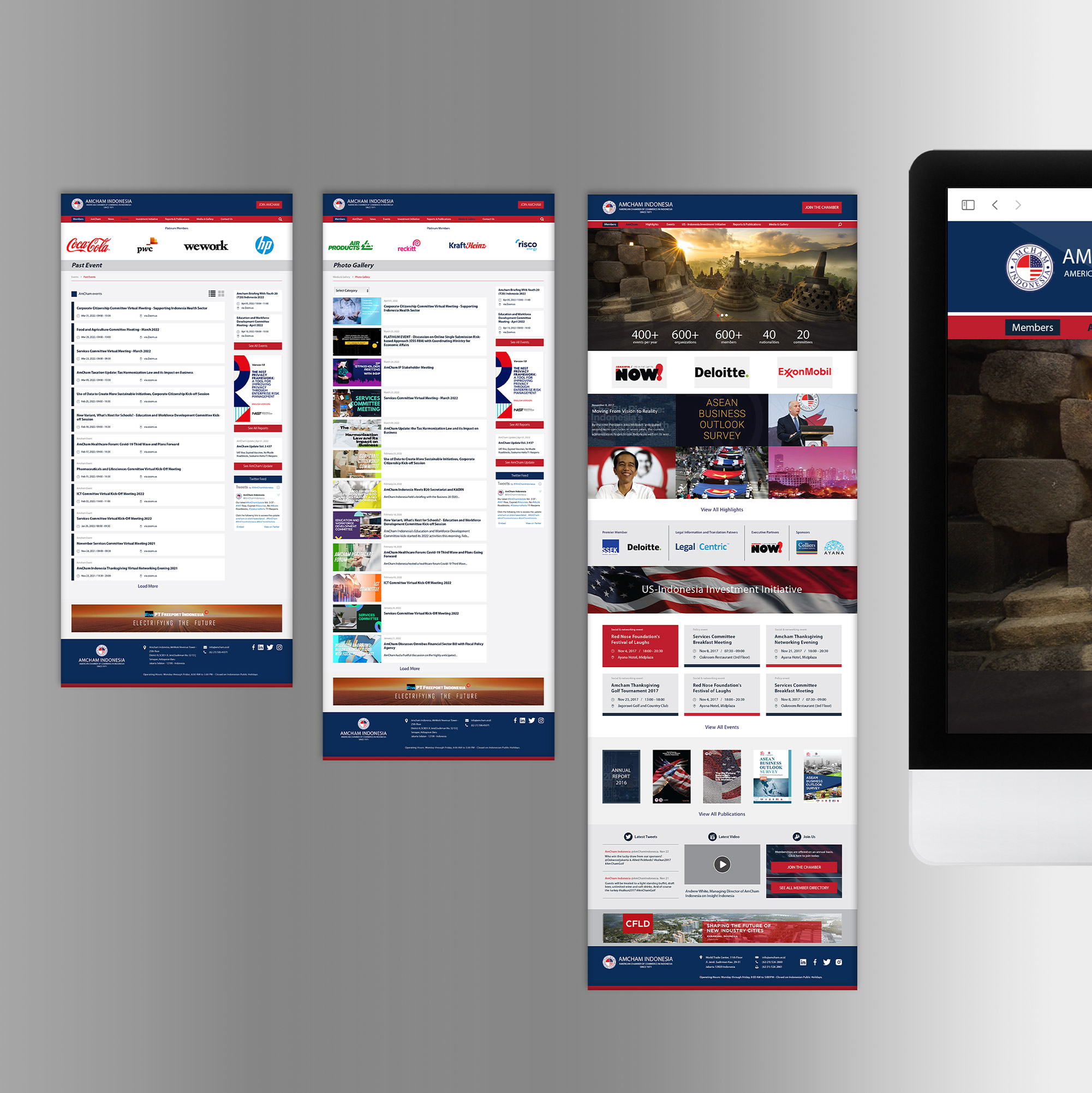 Website page layout design.