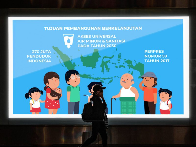 Video animation to raise awareness and educate the community can be displayed in public areas.