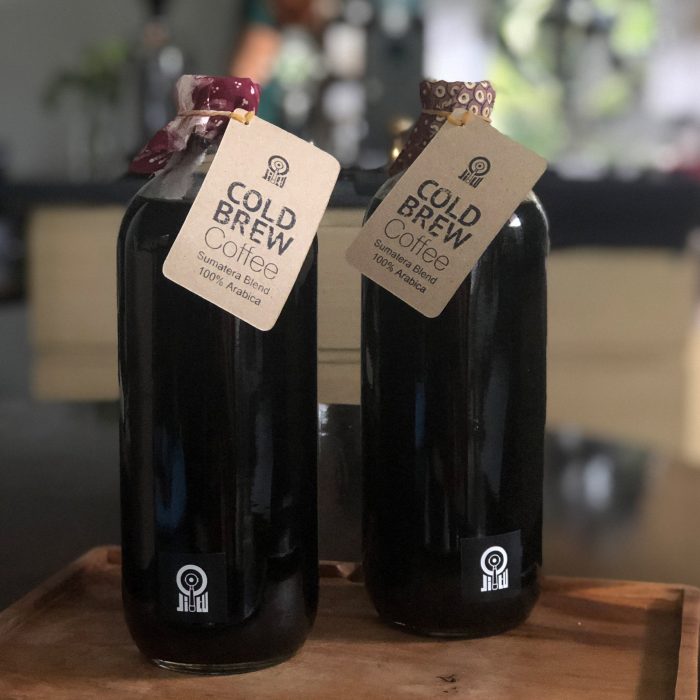 Label and sticker for product branding.