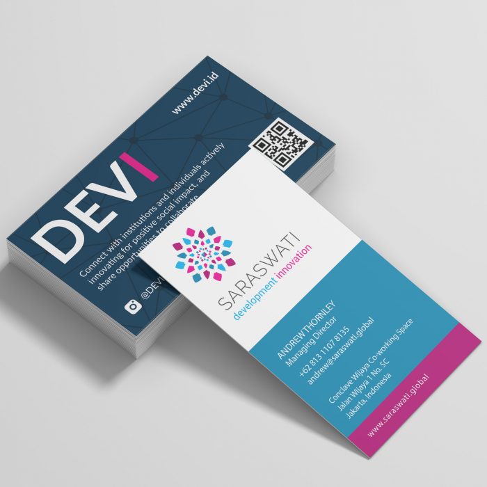 Name card to introduce the company and the program implementation.